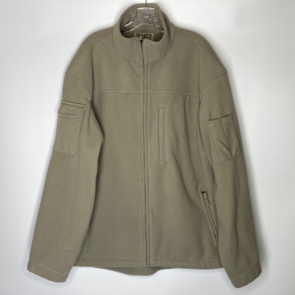 Duluth Trading Shoreman Fleece Windproof Jacket Size XL Beige - Picture 1 of 4